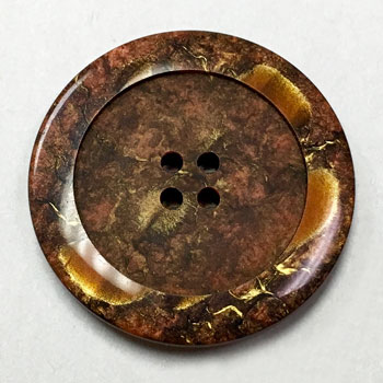 1187-Tortoise Marbled Button, 6 Sizes